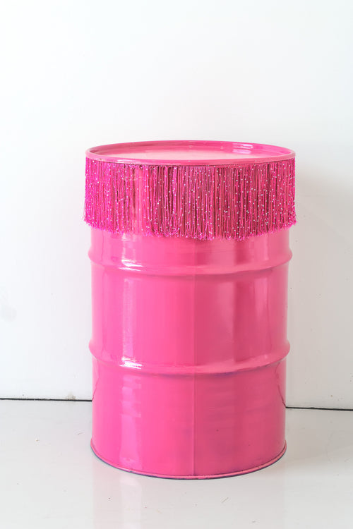 Pink Drum with Tassels