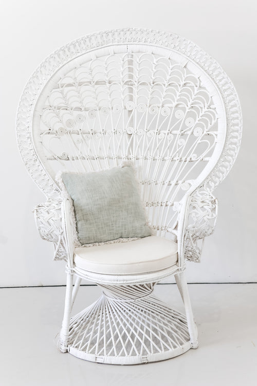 White Peacock Chair