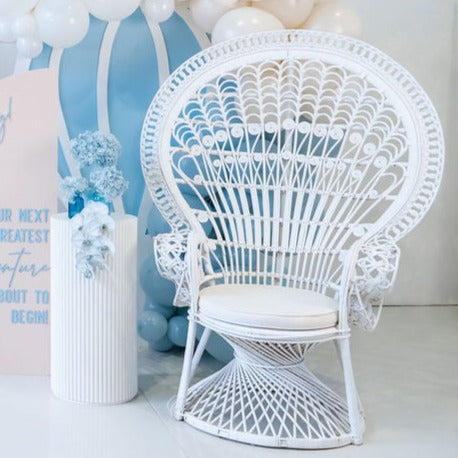 White Peacock Chair